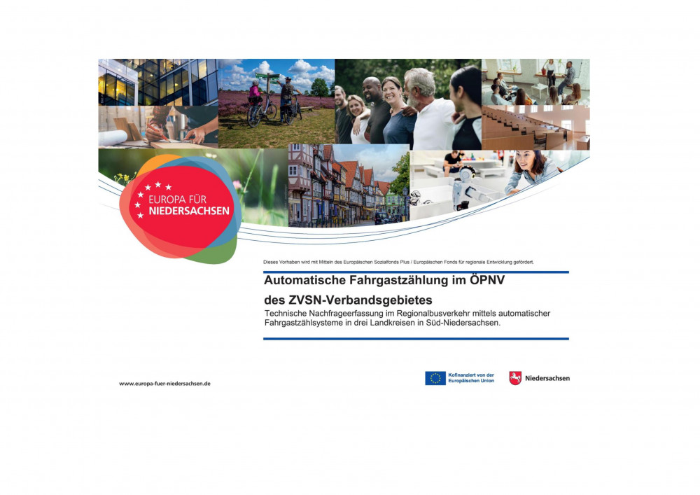 Aufmacherbild Automatische Fahrgastzählung im ÖPNV  des ZVSN-Verbandsgebietes