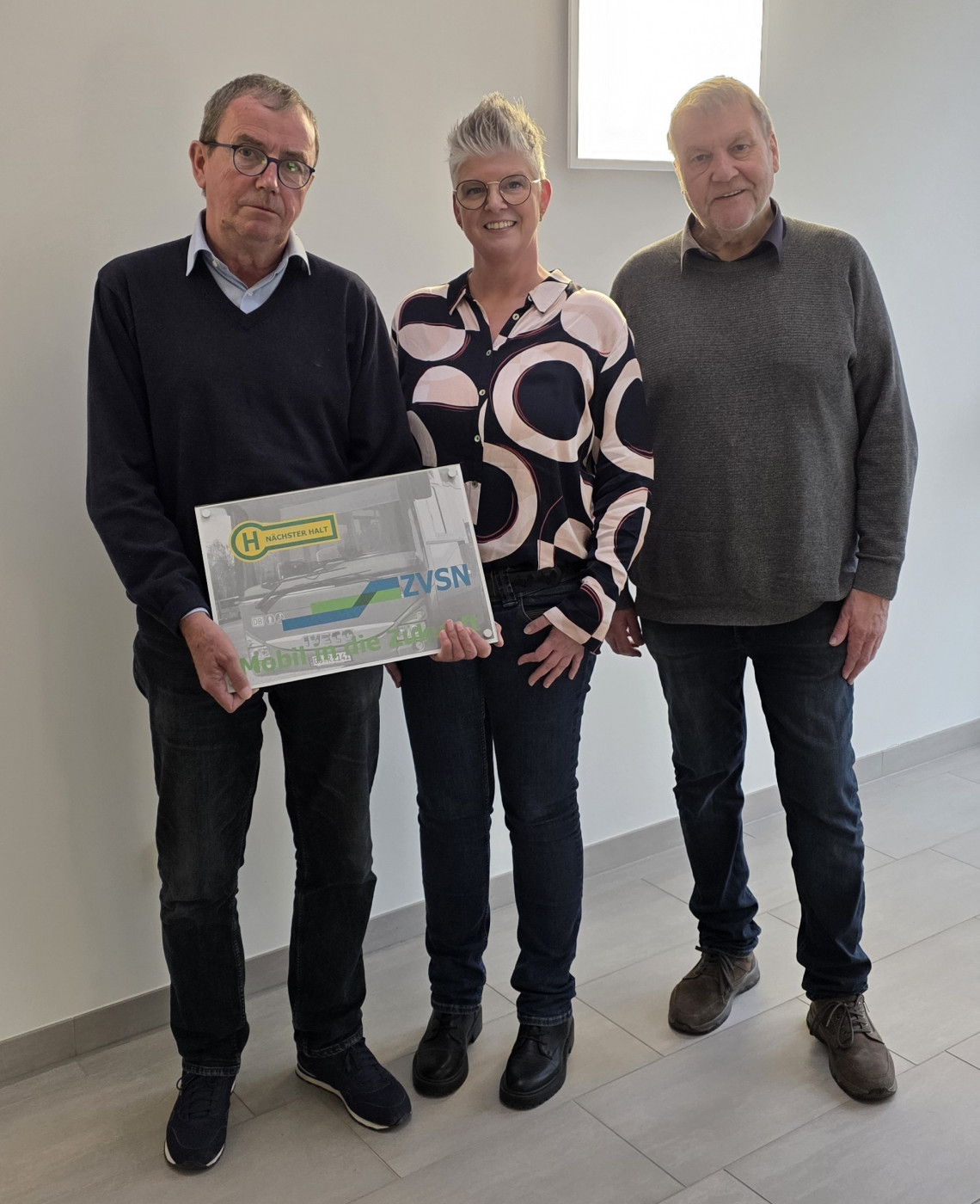 ZVSN Fahrgastbeirat von links Gerd Aschoff, Michaela Becker (ZVSN), Hermann Schlieker.jpg 